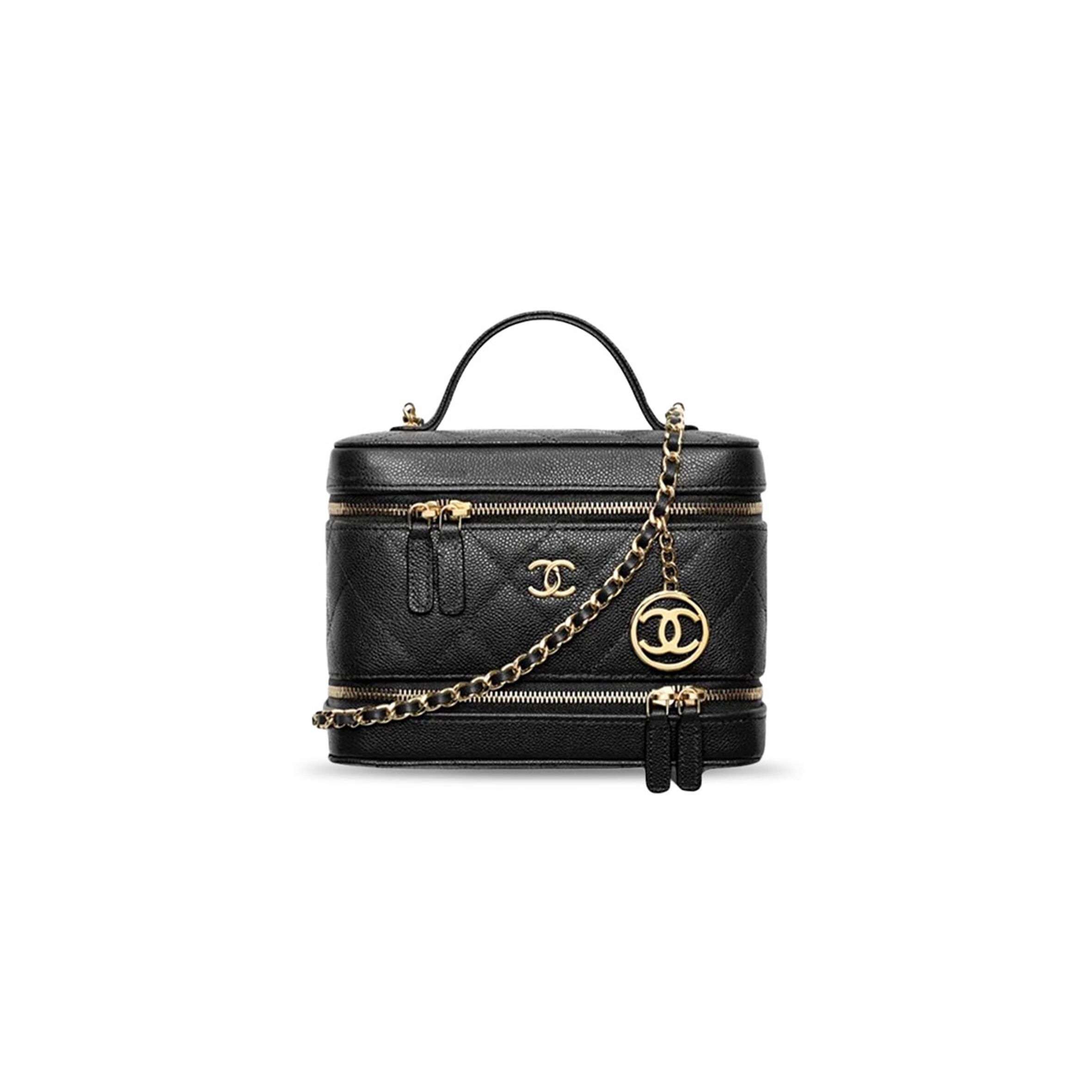 CHANEL MASTER QUILTED VANITY CASE (17*13*9cm)